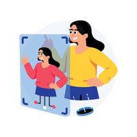 Digital Twin Concept Style illustrations. EPS 10 File vector