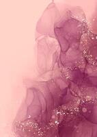 Pink and purple abstract art vector