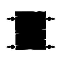 Vintage parchment hand drawn icon vector