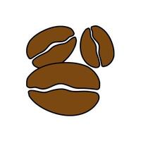 coffee beans hand drawn vector
