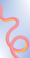 Pastel Abstract background with curved ribbon Vertical Design vector