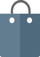 e-commerce Minimalist shopping bag icon in bright orange with gray handles and white button accents vector