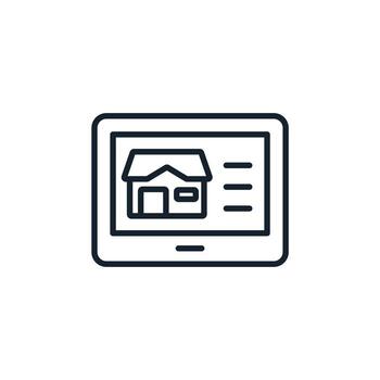 controlar sistema Delgado línea íconos vector