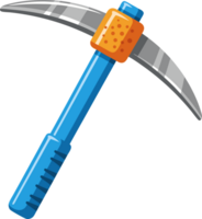 Colorful Pickaxe Tool for Construction and Excavation Adventures in Labor Intensive Jobs and Activities png