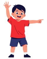 Energetic Child Engaging in Playful Activities, Expressing Happiness and Joy While Running Outdoors in a Bright and Cheerful Environment png
