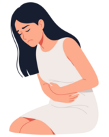 Woman Experiencing Discomfort and Nausea During Morning Sickness in Pregnancy, Illustrating Challenges Faced by Expecting Mothers png