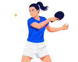 Dynamic Female Player in Action During a Competitive Tennis Match Showcasing Energy and Athleticism While Engaging in the Game png