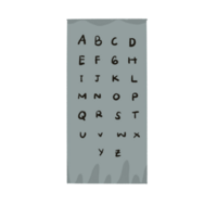 Handwritten Alphabet Poster with Mistake - Educational Illustration for Kids png