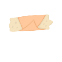 Folded Triangle Pastry Cookie Cute Festive Biscuit Illustration png