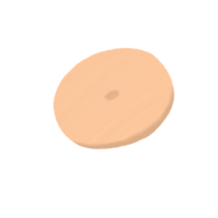 Simple Cookie with Center Dot Cartoon Style png