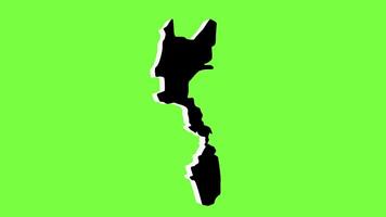 green screen 3d map of Orleans in France video