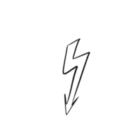 Zigzag Down Arrow Hand Drawn Sketch png