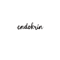 Handwritten Endocrine Lettering Medical Calligraphy on Hormonal System and Glands png