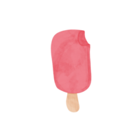 Refreshing Pink Popsicle on a Stick png