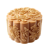 Intricately designed mooncake with detailed patterns symbolizing tradition and cultural richness a culinary delight png