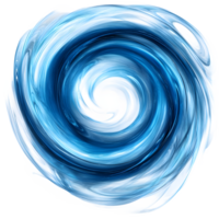 Abstract swirling vortex of blue and white energy a powerful cosmic phenomenon isolated on transparent background png