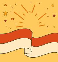 Red and white patriotic energy vector