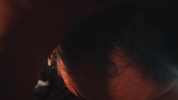 Extreme Close-up of a Javanese Dancer's Inner Turmoil video