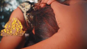 Frantic Javanese Dancer Showing Madness and Despair video