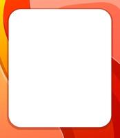 an orange and yellow background with a white square vector