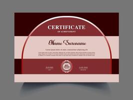 nice unique certificate clean vector