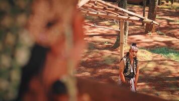 Javanese Dancer Watched from Afar in a Forest video