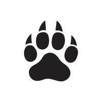 Animal Paw Icon for Wildlife, Tracking, and Nature Themes vector