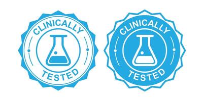 Medical Lab Tested Icons for Verified Health and Product Safety vector
