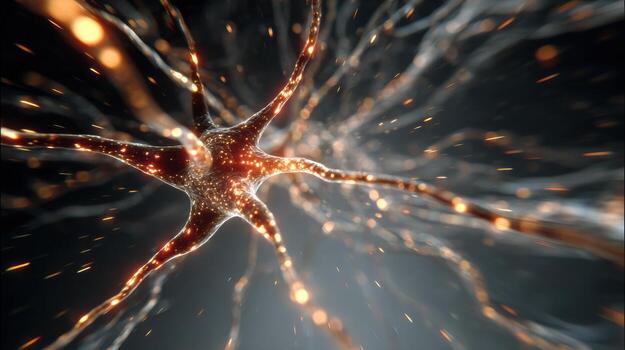 Exploring Neural Pathways Experiencing Overload Through Dynamic Blurred Motion Visuals photo