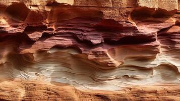 Ethereal Layers Of Red Rock Formations Shaped By Time. photo