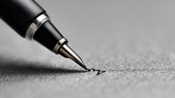 Digital Pen Creates a Smooth, Flowing Line on a Tablet Surface During a Creative Writing Session in a Well-Lit Environment photo