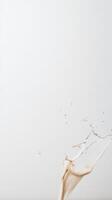 Dynamic Liquid Splash on White Background - Abstract Fluid Motion Capturing Elegance and Refreshment in a Clean, Minimalist Composition. photo
