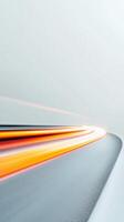 Vibrant Light Streaks on a Modern Highway An Abstract Journey of Speed and Motion, Perfect for Dynamic Technology and Transport Concepts photo