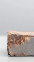 Captivating Close-Up of Rusted Metal Surface A Detailed Industrial Texture Showcasing Corrosion, Decay, and Weathered Beauty photo