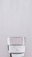 Crystal Clear Water in a Glass A Symbol of Purity, Refreshment, and Healthy Hydration. Perfect for Wellness, Diet, and Beverage Concepts photo