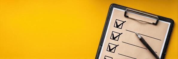 Safety Checklist With Clean Icon Grid and Ample Copy Space for Effective Planning and Organization in Various Settings photo