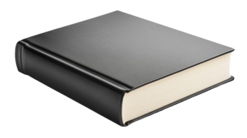 High-Quality Blank Book with Black Cover for Creative Projects png