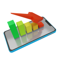 Mobile app growth chart png