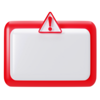 A red and white sign with a warning sign png