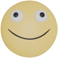 3D Emoticon with Creepy Smile png