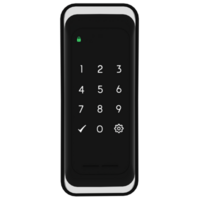 Render digital door lock keypad smart with transparent background png