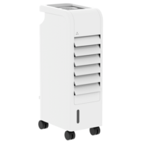 3d render portable air cooler fan cooling device with transparent background png