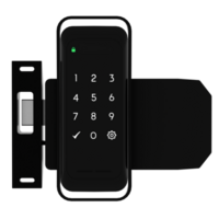 3d render digital door lock keypad smart with transparent background png