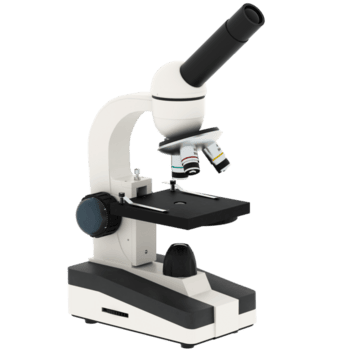rendere microscopio laboratorio scienza attrezzo con trasparente sfondo png