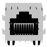 Render ethernet port network connector jack with transparent background png