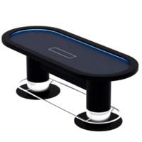 3d render modern poker table with transparent background png