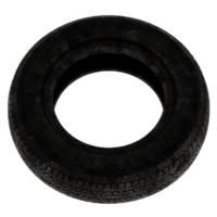 Render car tire rubber wheel with transparent background png