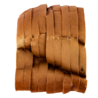 3d render chocolate bread swirl sliced bakery food with transparent background png