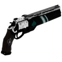 Render sci fi handgun black metal spade with transparent background png