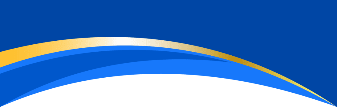 grens vorm voor banier ontwerp. blauw hoofd sectie met gouden lijn. abstract bodem voor web bladzijde. gebogen verdeler sjabloon. golvend scheidingsteken. png